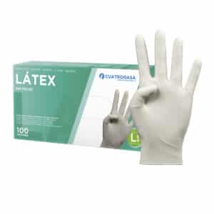 Guante látex sin polvo talla L 100 uds.