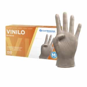 Guante vinilo sin polvo talla M 100 uds.