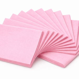 SERVILLETA BABERO PREMIUM ROSA 500 UDS.