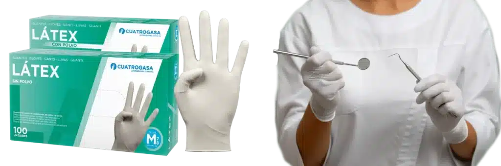 Guante látex sin polvo